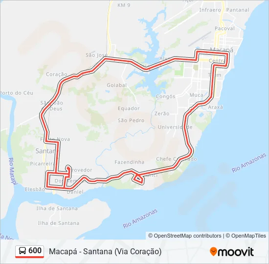 rota onibus coração